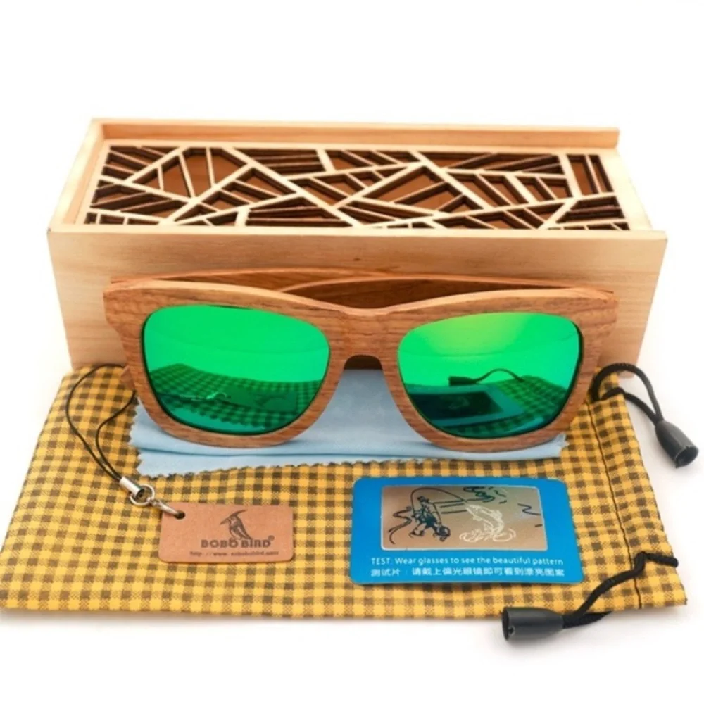 🌱BAMBOO MEN’S POLARIZED WOOD SUNGLASSES *NWT* 🌱 - Picture 5 of 8